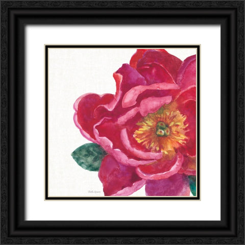 Floral Drama IX Black Ornate Wood Framed Art Print with Double Matting by Grove, Beth