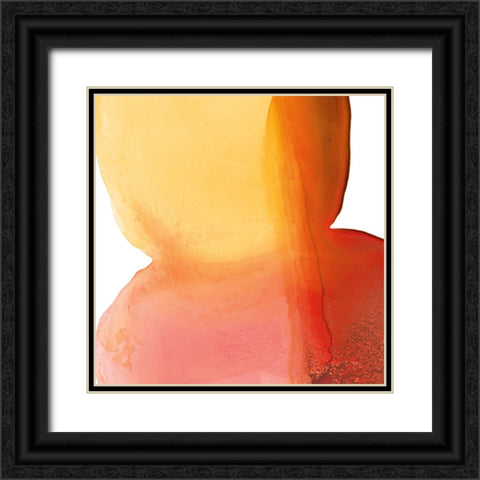 Bright Swishes II Black Ornate Wood Framed Art Print with Double Matting by Rhue, Piper