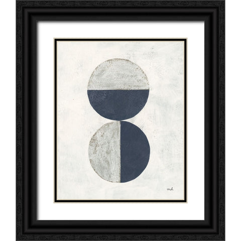 Colorful Orbs II Black Ornate Wood Framed Art Print with Double Matting by Hershey, Moira