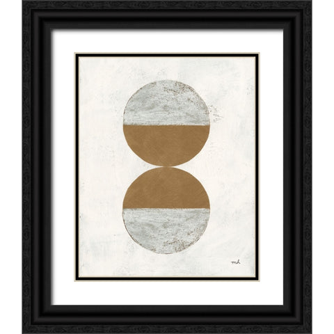 Colorful Orbs III Black Ornate Wood Framed Art Print with Double Matting by Hershey, Moira