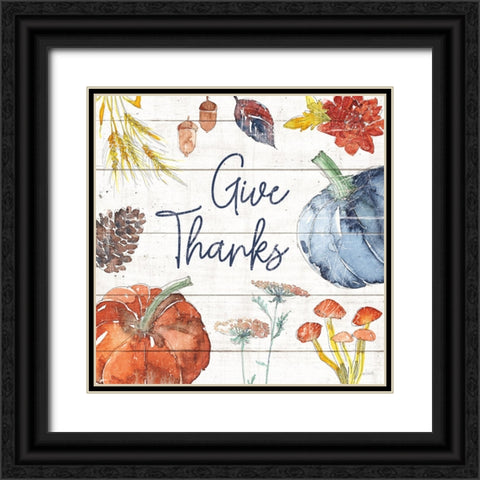 Fall Flair VI Shiplap Black Ornate Wood Framed Art Print with Double Matting by Tavoletti, Anne