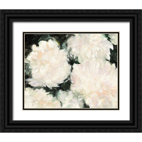 Blushing Summer I on Black Black Ornate Wood Framed Art Print with Double Matting by Purinton, Julia