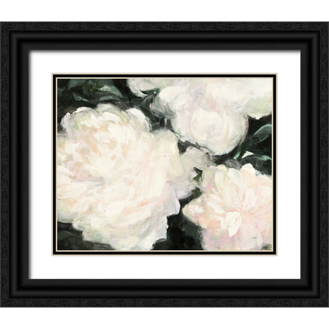 Blushing Summer II on Black Black Ornate Wood Framed Art Print with Double Matting by Purinton, Julia