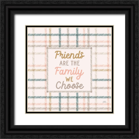 Festive Friendsgiving V Black Ornate Wood Framed Art Print with Double Matting by Marshall, Laura