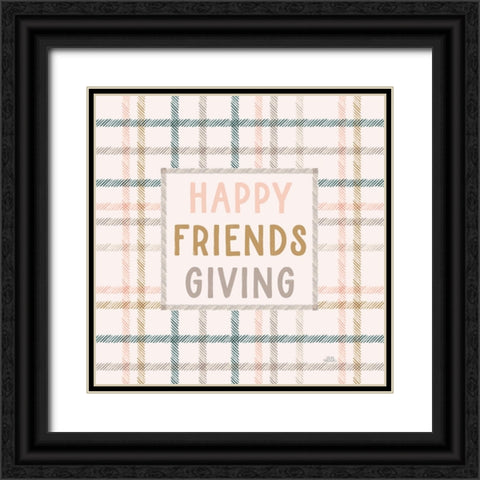 Festive Friendsgiving VI Black Ornate Wood Framed Art Print with Double Matting by Marshall, Laura