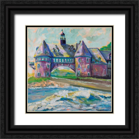 Coastal Towers Black Ornate Wood Framed Art Print with Double Matting by Vertentes, Jeanette