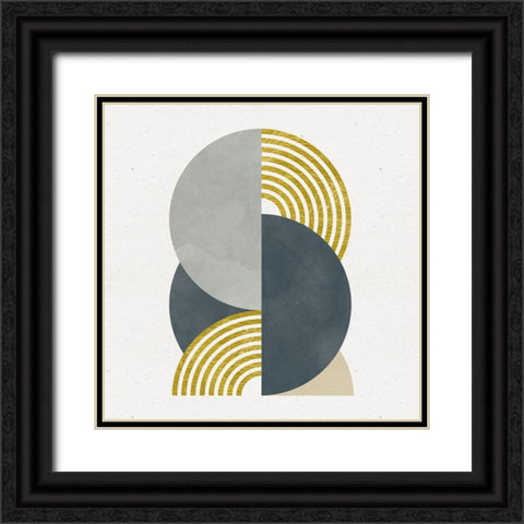 Deco Glam I Sq Black Ornate Wood Framed Art Print with Double Matting by Hershey, Moira