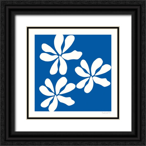 Fleurs de Matisse I Sq Black Ornate Wood Framed Art Print with Double Matting by Charro, Mercedes Lopez