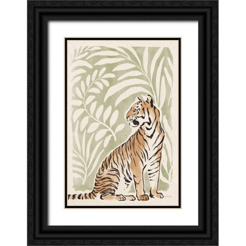 Jungle Cats II v2 Black Ornate Wood Framed Art Print with Double Matting by Penner, Janelle