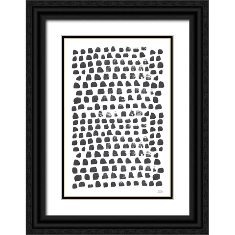 Drops of Kindness Black Ornate Wood Framed Art Print with Double Matting by Averinos, Melissa
