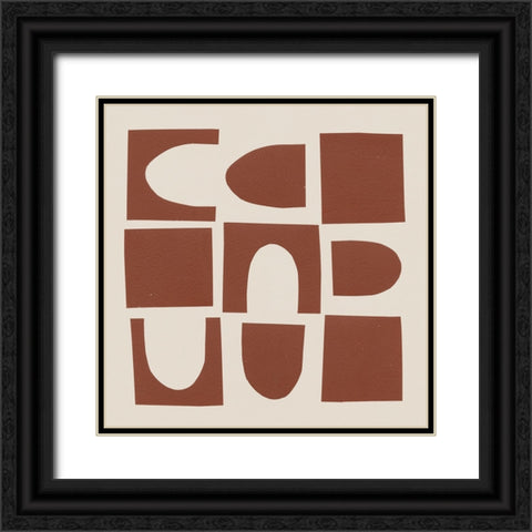 Topsy Turvy I Black Ornate Wood Framed Art Print with Double Matting by Wild Apple Portfolio