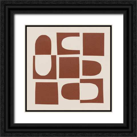 Topsy Turvy II Black Ornate Wood Framed Art Print with Double Matting by Wild Apple Portfolio
