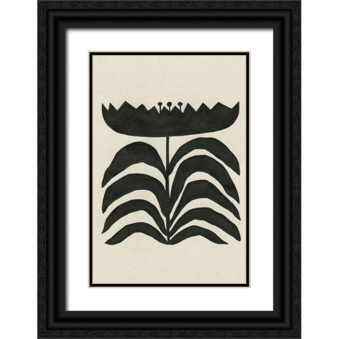 Delighted III Vertical Black Ornate Wood Framed Art Print with Double Matting by Hershey, Moira