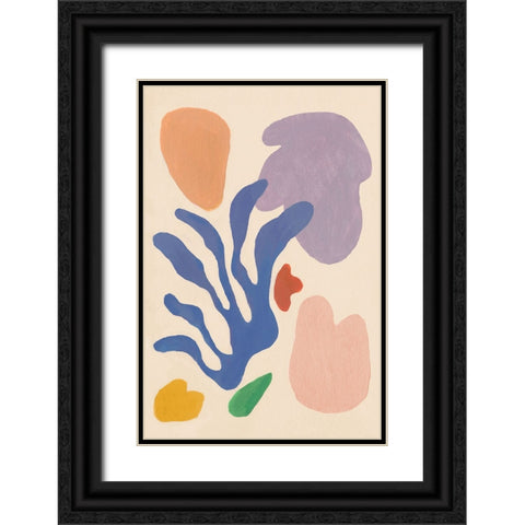 Honoring Matisse Warm v2 Black Ornate Wood Framed Art Print with Double Matting by Nai, Danhui