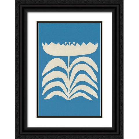 Delighted II Blue Vertical Black Ornate Wood Framed Art Print with Double Matting by Hershey, Moira