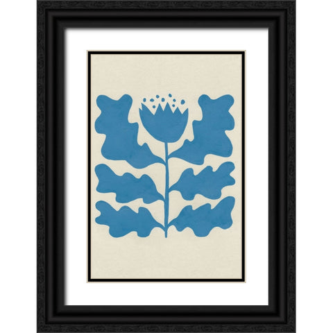 Delighted IV Blue Vertical Black Ornate Wood Framed Art Print with Double Matting by Hershey, Moira