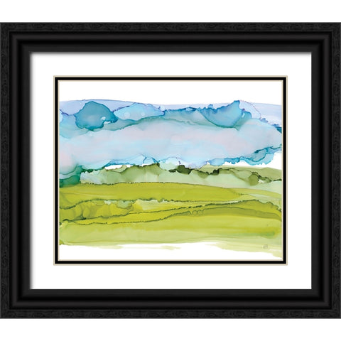 Tinted Sky I Black Ornate Wood Framed Art Print with Double Matting by Paschke, Chris