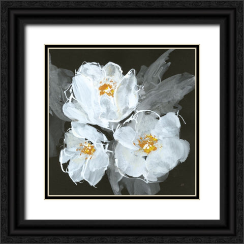 Poppies I Black Ornate Wood Framed Art Print with Double Matting by Paschke, Chris