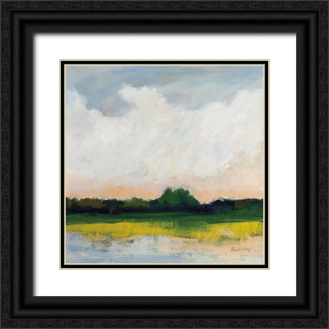 July Morning Black Ornate Wood Framed Art Print with Double Matting by Munger, Pamela