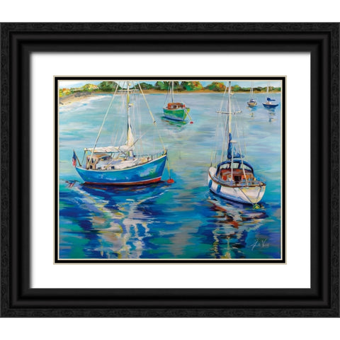 In the Cove Black Ornate Wood Framed Art Print with Double Matting by Vertentes, Jeanette