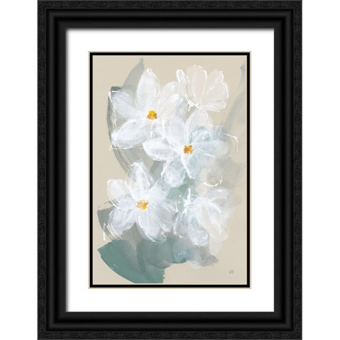 Narcissus II Black Ornate Wood Framed Art Print with Double Matting by Paschke, Chris