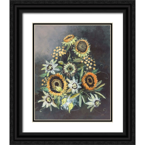 Botanist Still Life No Blue Black Ornate Wood Framed Art Print with Double Matting by Purinton, Julia