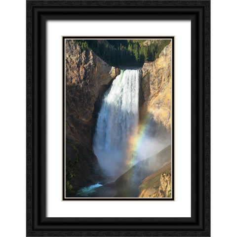 Rainbow Lower Falls Black Ornate Wood Framed Art Print with Double Matting by Majchrowicz, Alan