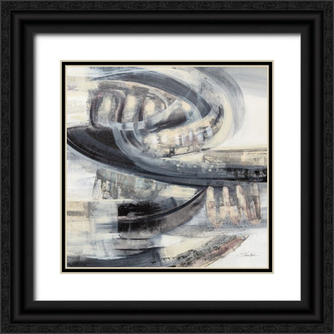 On the Road Sq Black Ornate Wood Framed Art Print with Double Matting by Vassileva, Silvia