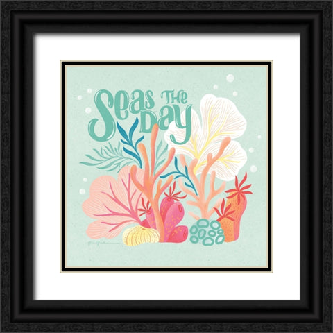 Under the Sea II Black Ornate Wood Framed Art Print with Double Matting by Graham, Gia