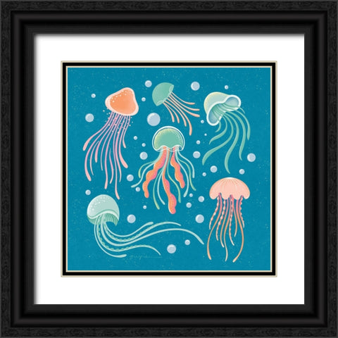 Under the Sea IV Black Ornate Wood Framed Art Print with Double Matting by Graham, Gia