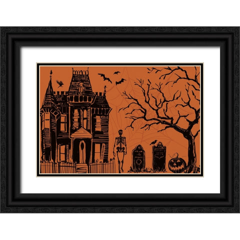 Haunted I Black Ornate Wood Framed Art Print with Double Matting by Tavoletti, Anne