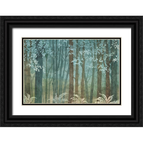 Woodland Love I Rustic Black Ornate Wood Framed Art Print with Double Matting by Grove, Beth