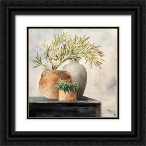 Calm Still Life I Black Ornate Wood Framed Art Print with Double Matting by Purinton, Julia