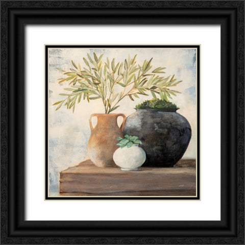 Calm Still Life II Black Ornate Wood Framed Art Print with Double Matting by Purinton, Julia