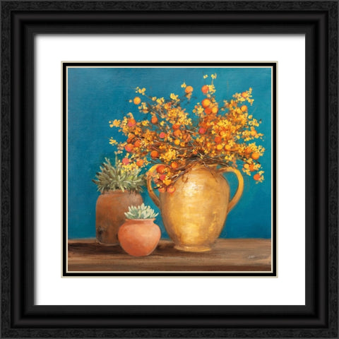 Richness of Life I Black Ornate Wood Framed Art Print with Double Matting by Purinton, Julia