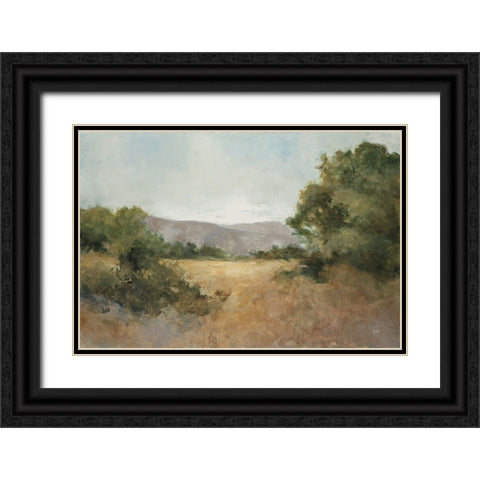 August Fields Gray Black Ornate Wood Framed Art Print with Double Matting by Purinton, Julia