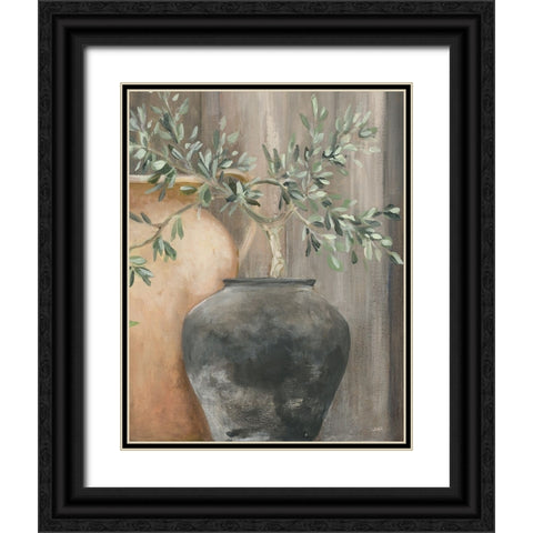 Simplicity II Black Ornate Wood Framed Art Print with Double Matting by Purinton, Julia