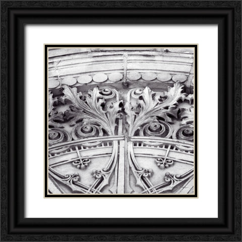 Architectural Design II Black Ornate Wood Framed Art Print with Double Matting by Van Swearingen, Debra
