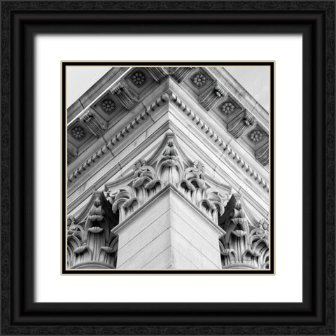 Architectural Design IV Black Ornate Wood Framed Art Print with Double Matting by Van Swearingen, Debra