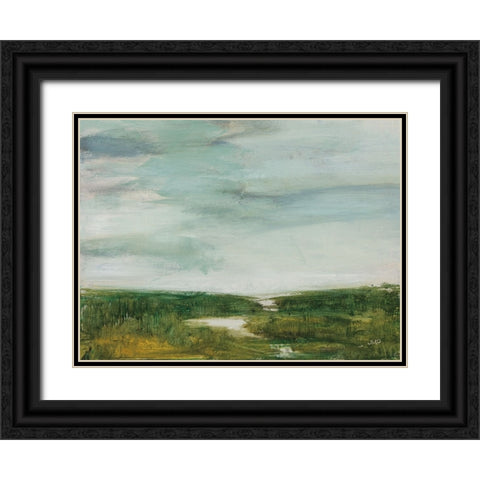 The Path of Water Black Ornate Wood Framed Art Print with Double Matting by Purinton, Julia