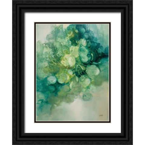 Emerald Pilea I Black Ornate Wood Framed Art Print with Double Matting by Purinton, Julia