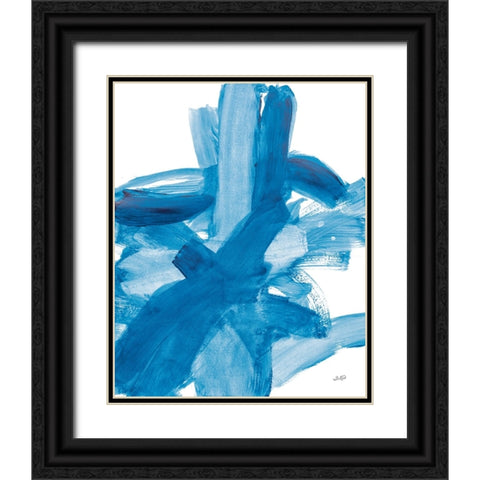 Expressive I Black Ornate Wood Framed Art Print with Double Matting by Purinton, Julia