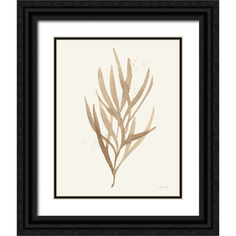Leaf and Stem VII Black Ornate Wood Framed Art Print with Double Matting by Horn, Laura