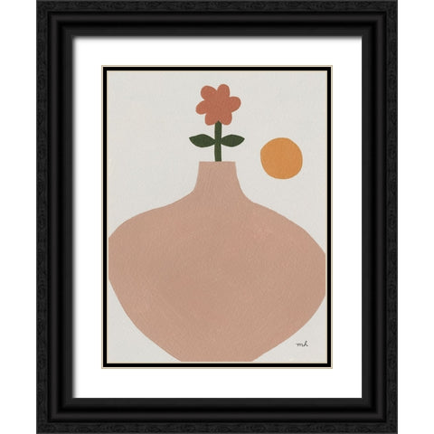 Flora I Black Ornate Wood Framed Art Print with Double Matting by Hershey, Moira