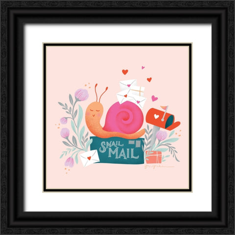 Sweet Hearts III Black Ornate Wood Framed Art Print with Double Matting by Graham, Gia