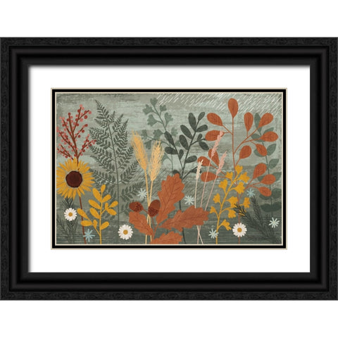 Harvest Craze I Black Ornate Wood Framed Art Print with Double Matting by Charron, Veronique