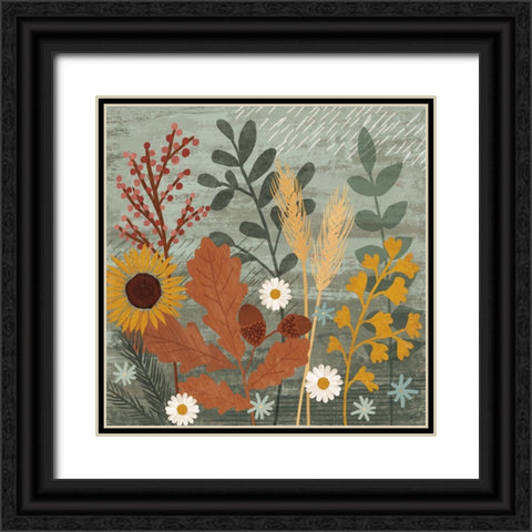 Harvest Craze III Black Ornate Wood Framed Art Print with Double Matting by Charron, Veronique