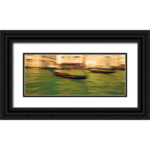 Essence of Venice II Black Ornate Wood Framed Art Print with Double Matting by Aledanda