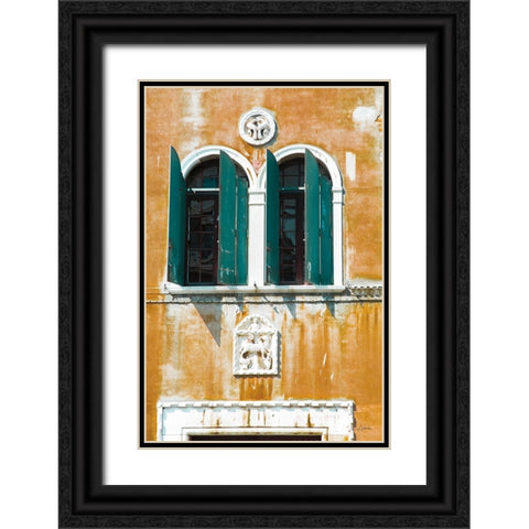 Venice Architecture I Black Ornate Wood Framed Art Print with Double Matting by Aledanda