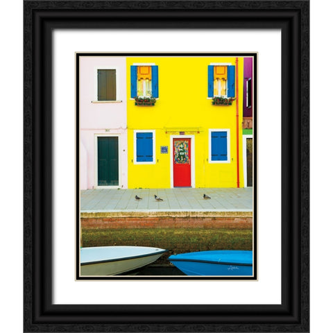 Venice Architecture III Black Ornate Wood Framed Art Print with Double Matting by Aledanda